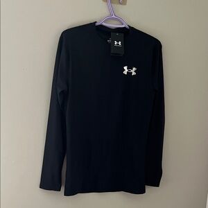 Under Armour HeatGear Compression Long Sleeve Shirt Black XL NWT